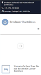 Mobile Screenshot of brodauer-bootshaus.de